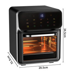 BALASHOV 10L Heißluftfritteuse: 360°-Konvektionsgaren, ölfrei